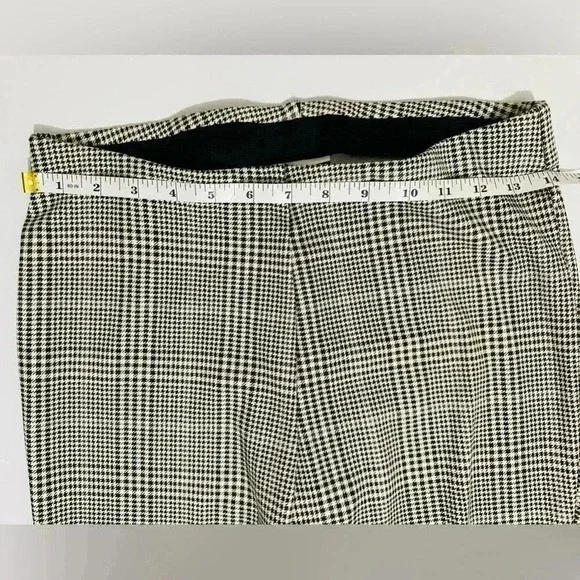 Jules & Leopold Stretch Plaid Pants/Leggings, Size Medium, Brown/Tan/Cream - Picture 4 of 11